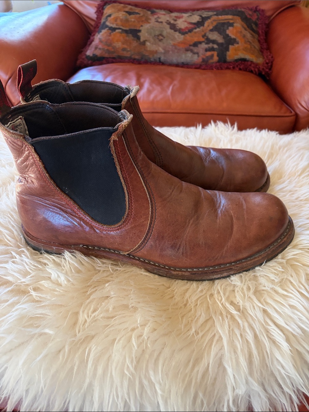 Red Wing Shoes Men's Brown Leather Heritage Chelsea Boots #2917 size 13